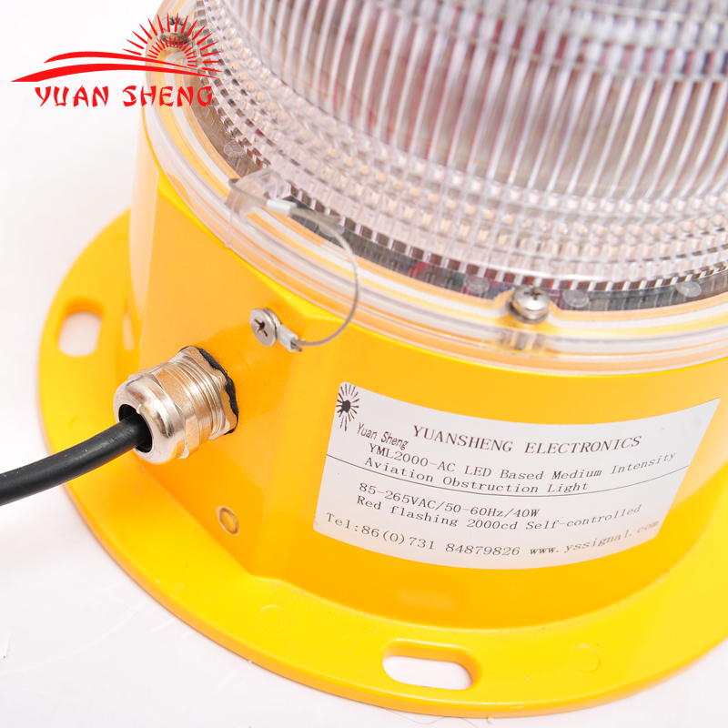 YML2000C LED based medium intensity aviation obstruction light/aircraft warning light