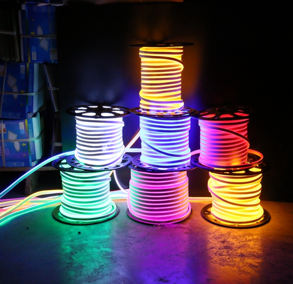 110V/220V/24V SMD2835 120leds/m RGB Waterproof Flexible Rope Led Neon Light