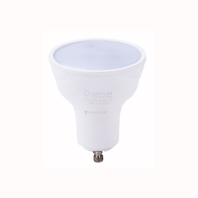 Gu10 mini 3W LED bulb lights with light sensor, 2800K-25000K led spot light (PS-PLB53LUX-3W)