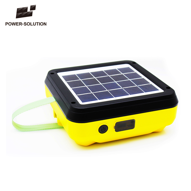 3.2V 6000MAH Built-in battery and 3.4W/5V solar panel with Solar led home lighting lamp for no-electricity areas in the world