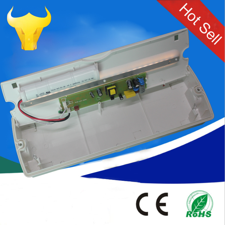 IP65 4w 280lm Rechargeable LED Industrial Emergency Light Bulkhead for Buildings