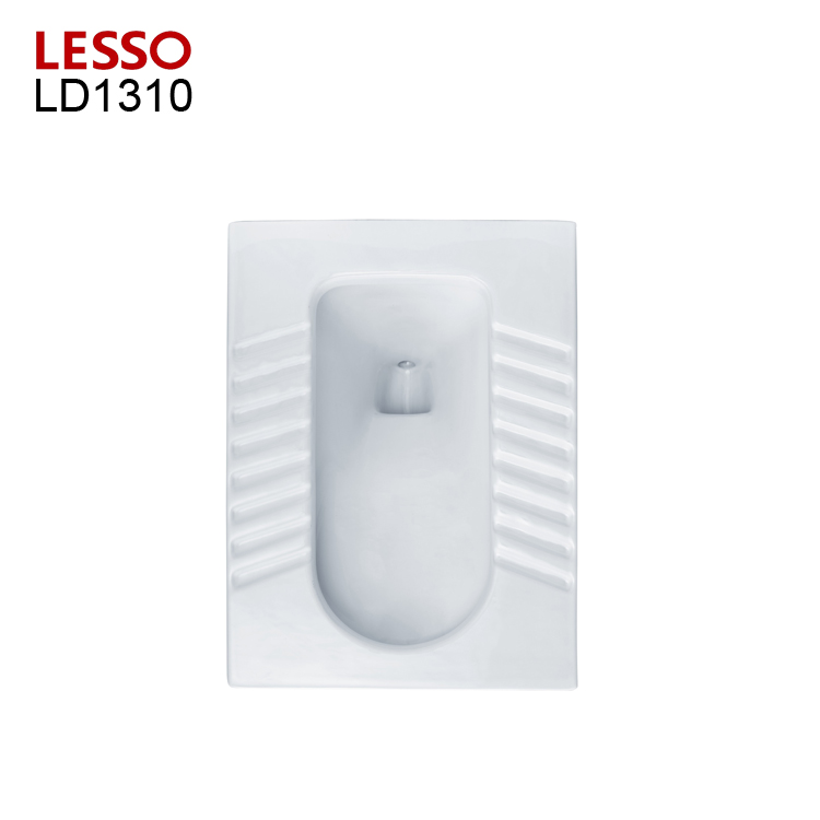 LESSO LD1309 white ceramic squatting pan toilet pan