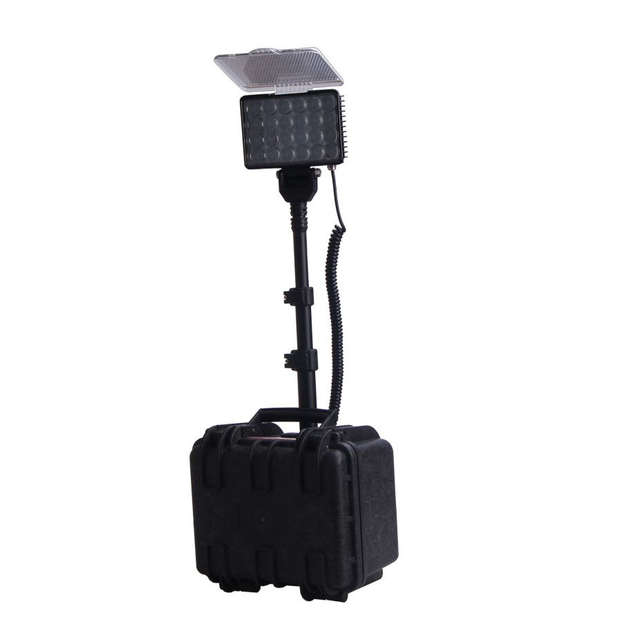 72w led black case light led rechargeable job site lights