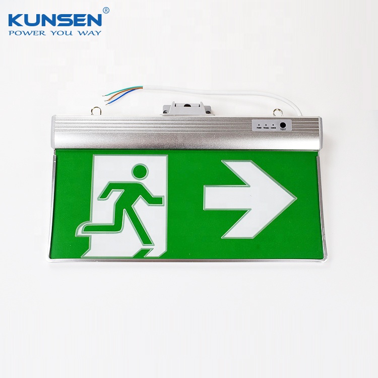 Universal hanging mount acrylic 4W Lighted exit signs