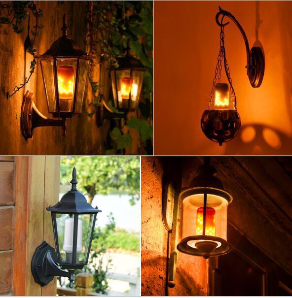 New product 2017 LED Flame Fire Light Effect Simulated Nature Corn Bulbs E27 Decoration Lamp