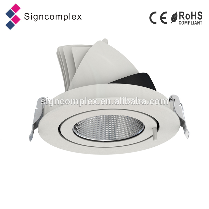 360 degree rotatable gimbal downlight cob led downlight