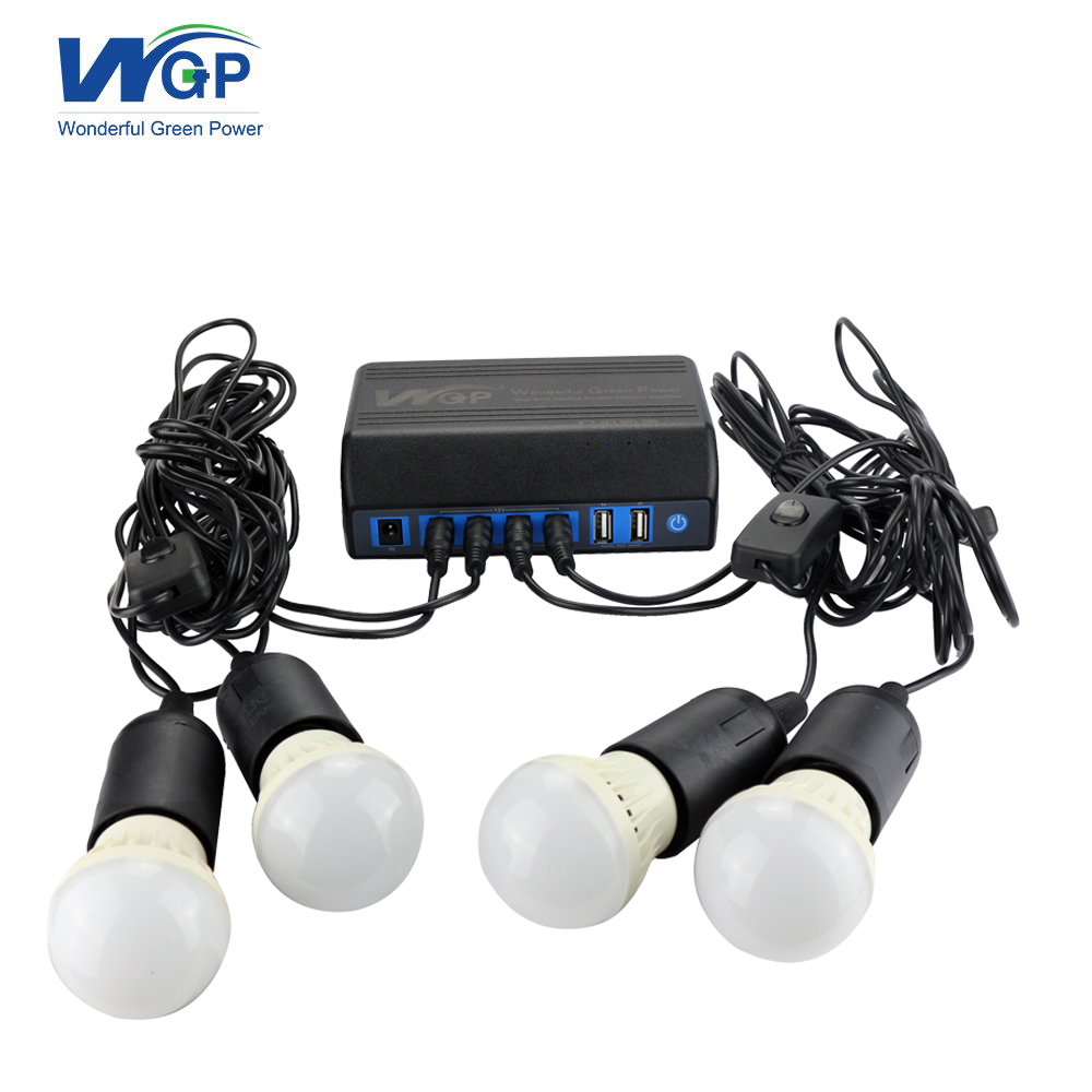 High power rechargeable emergency power bank battery backup with 5W led bulb