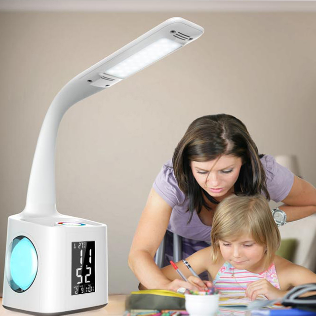 Desk LED eye protection table lamp study table lamp 220v flexible neck battery table night light reading us