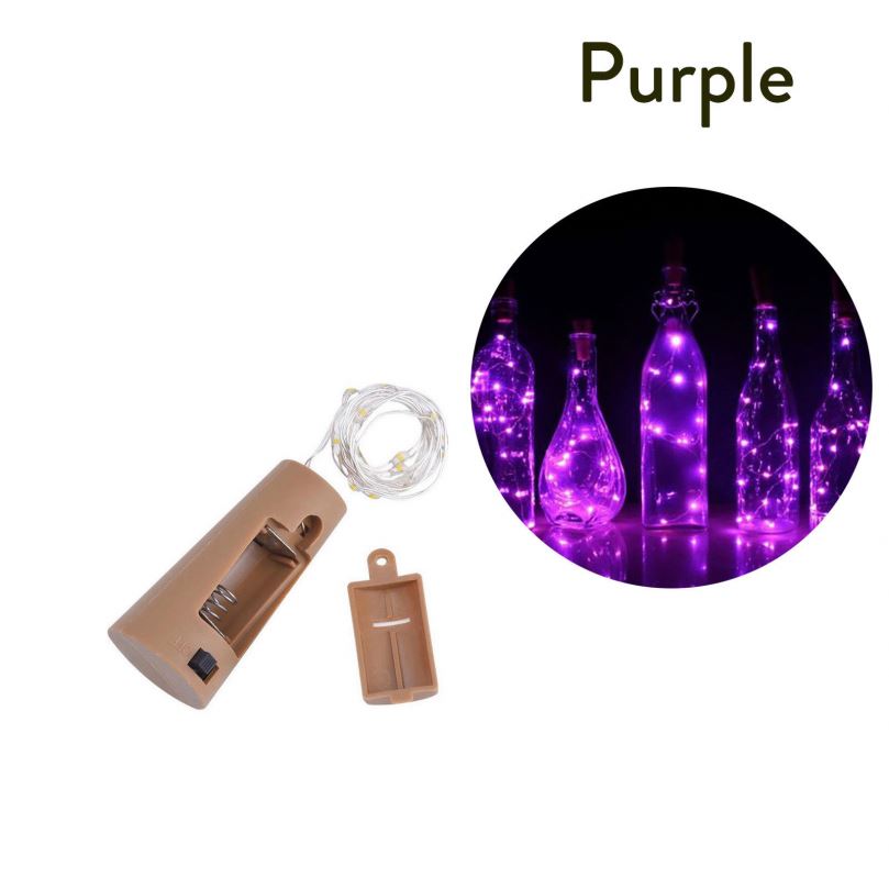 Included Batteries 1M 2M LED String Lamps Wine Bottle Stopper Light Cork Shaped For Party Wedding Decoration