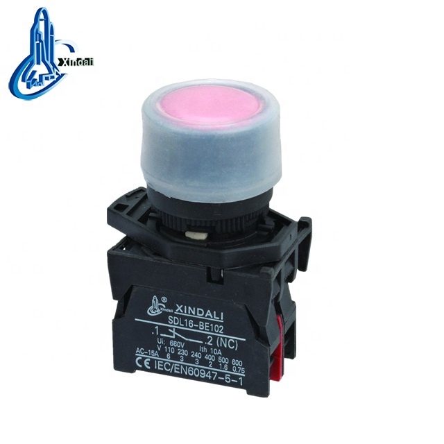 wenzhou industrial electrical push button switches with waterproof cap 22mm XDL21-EP42