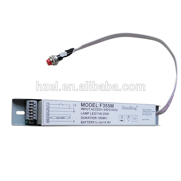 Emergency Power Pack For LED Lamps With Internal and External Driver