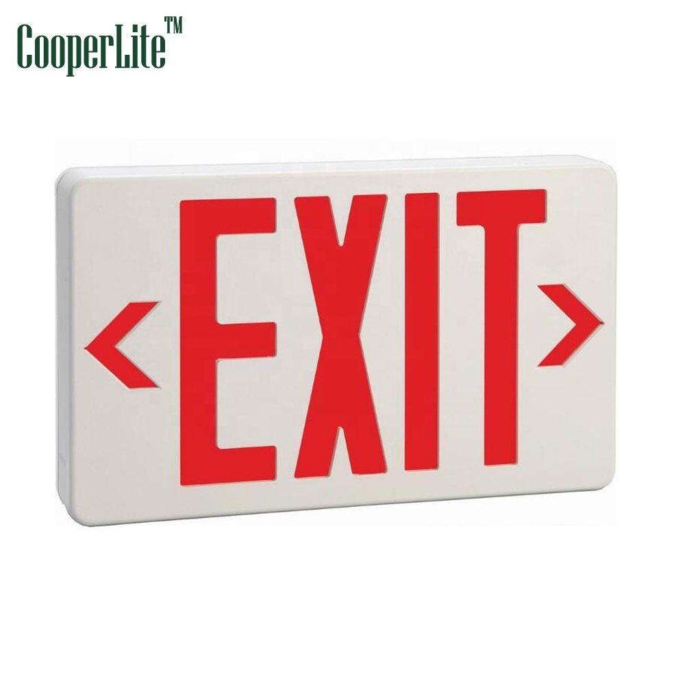 CooperLite double silded emergency exit sign