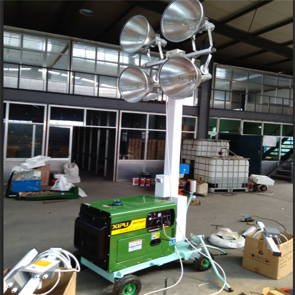 Hydraulic telescopic mast Road Construction light tower price
