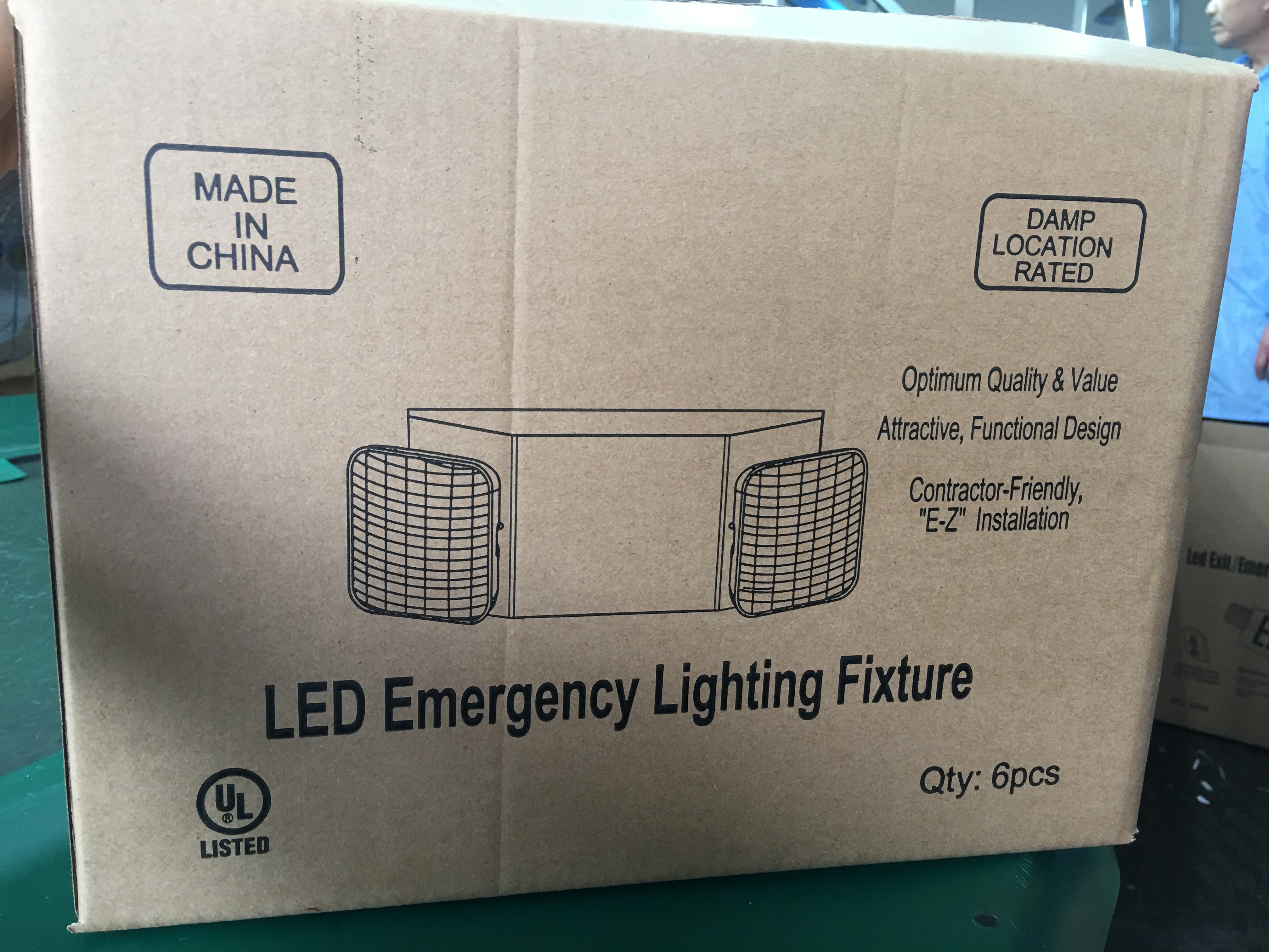 2019 Newest led rechargeable battery backup emergency light for buildings hospitals homes