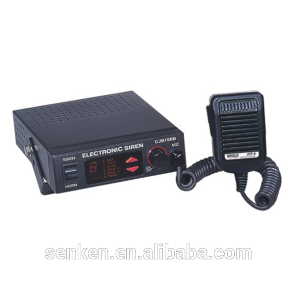 SENKEN 150W Super-thin Wire Loud Alarm Amplifier Light Control Function Police Warning Electronic Horn Siren