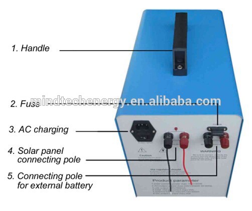 500 watt GEL battery inverter solar generator system for sale