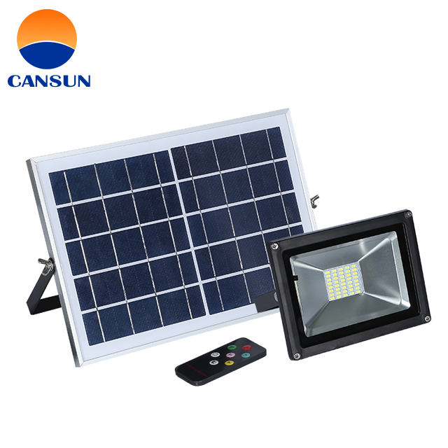 brightness options Outdoor portable garden solar flood light led with remote control