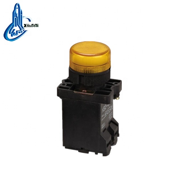 zhejiang led lamp push button indicator light switch and indicator 10a switch pilot LAY5-EV45