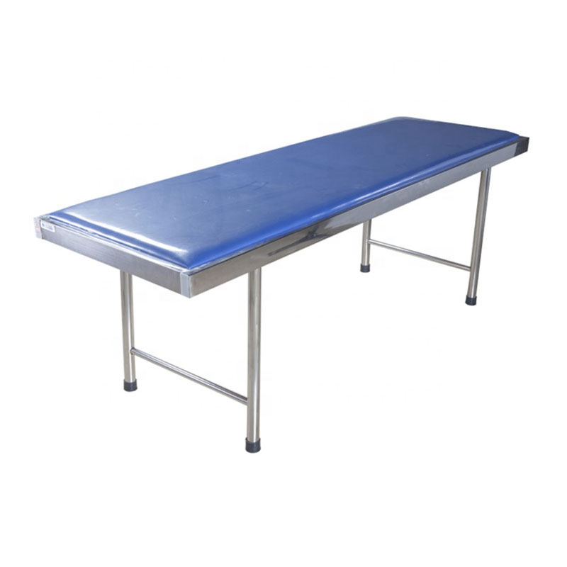 MT medical 2 sections backrest lift stainless steel medical patient examination bed