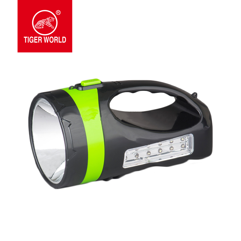 hand held 1w rechargeable led flashlight searchlight for sale