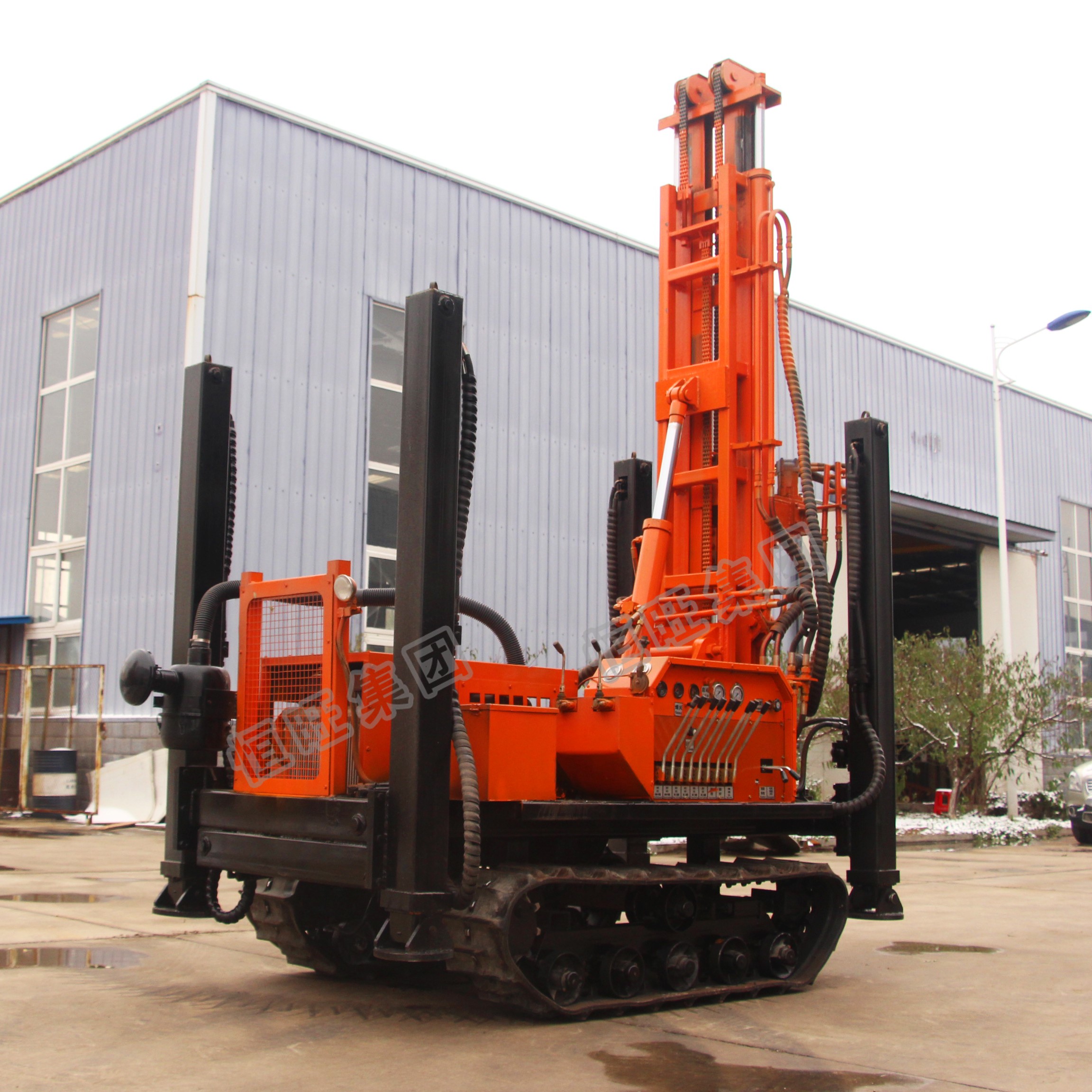 Depth 500mm Multifunctional DTH pneumatic drill rig of geothermal well