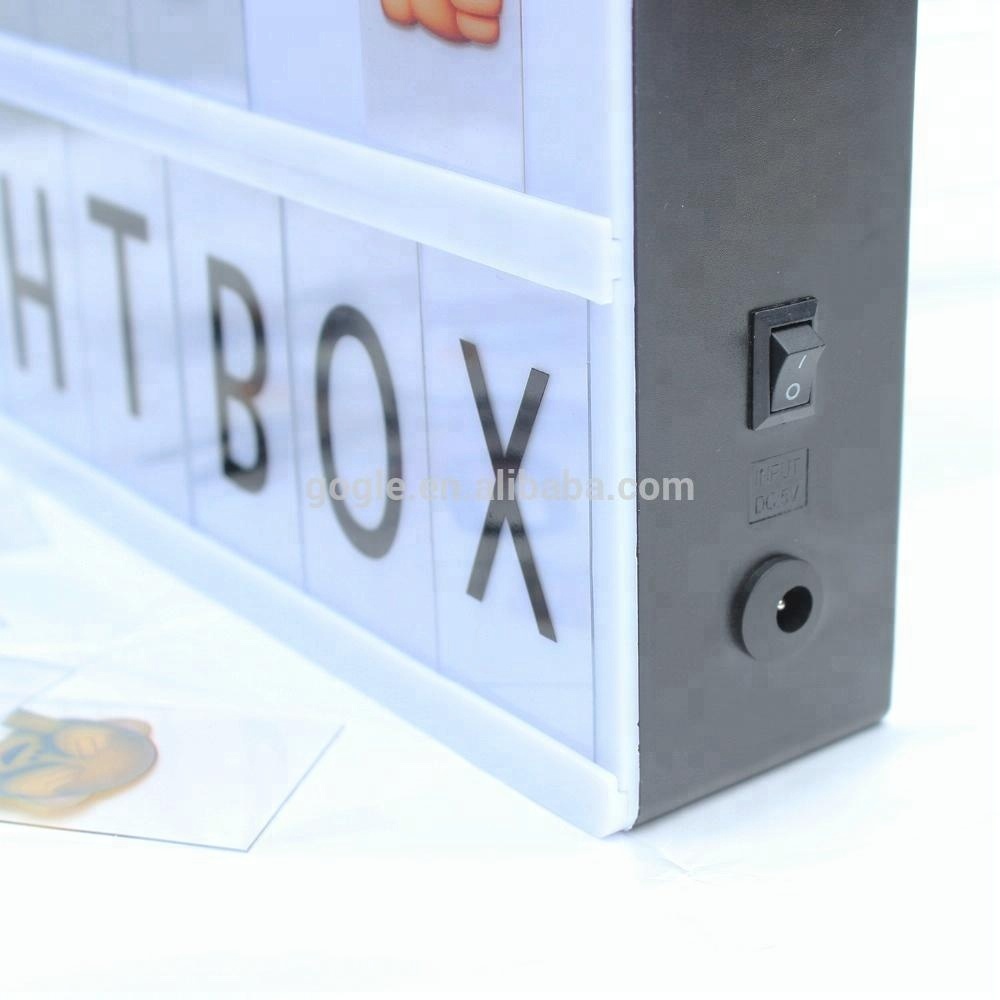 2018 Hotel Decoration light Pendant Lamps chandelier lamp fluorescent color changing letter box