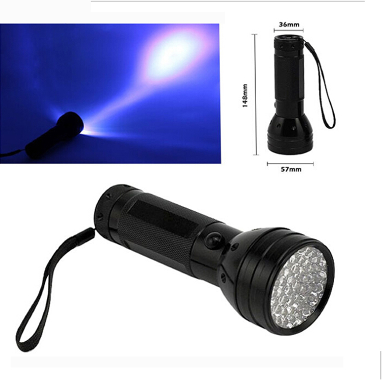 51 LED UV Flashlight 365-400nm UV Flashlight Black Light