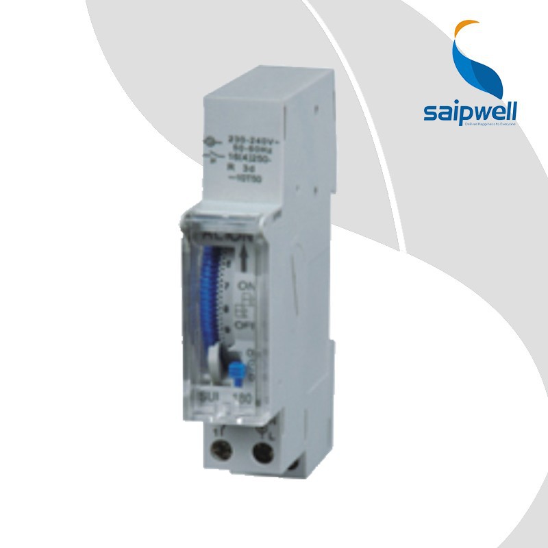 SAIP/SAIPWELL DIn Rail Mounted Battery Operated 24h Timer Switch (SUL180A)