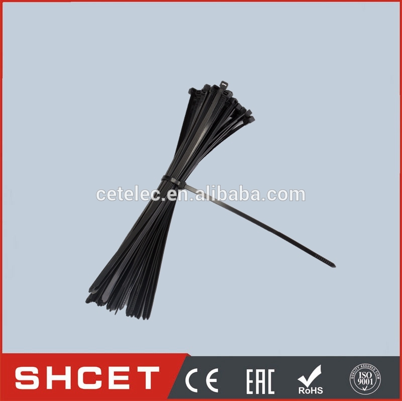 9*650mm UV Protection Plastic Thin Elastic Cable Tie Requested Color