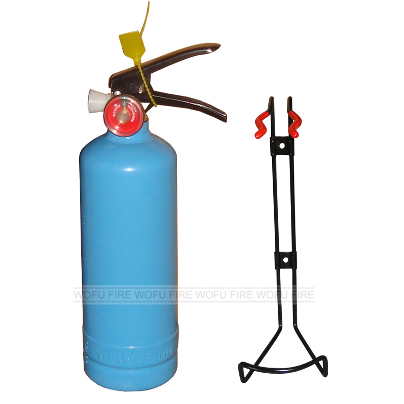 1KG ABC dry powder car fire extinguisher with steel bracket