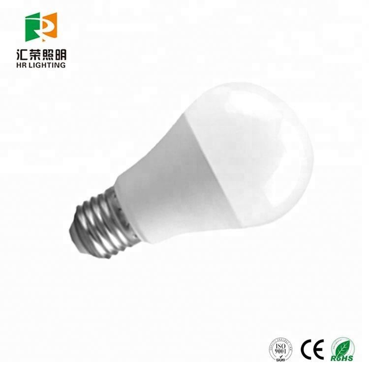 CE ROHS plastic and aluminum body e27 b22 a19 a60 5W 7W 9W 12W 15W led bulb