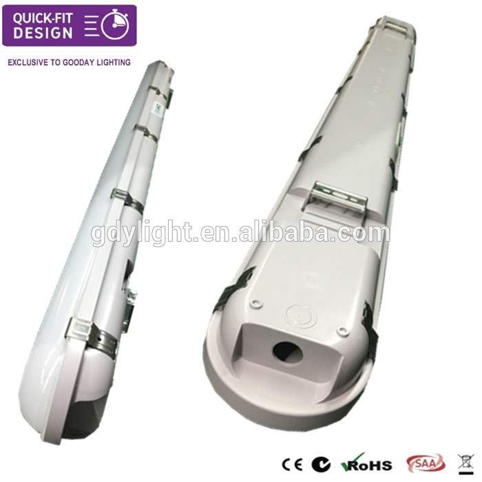 40W 1.2M led fixtures ip65 vapor tight led light tube fitting with portable emergency lighting