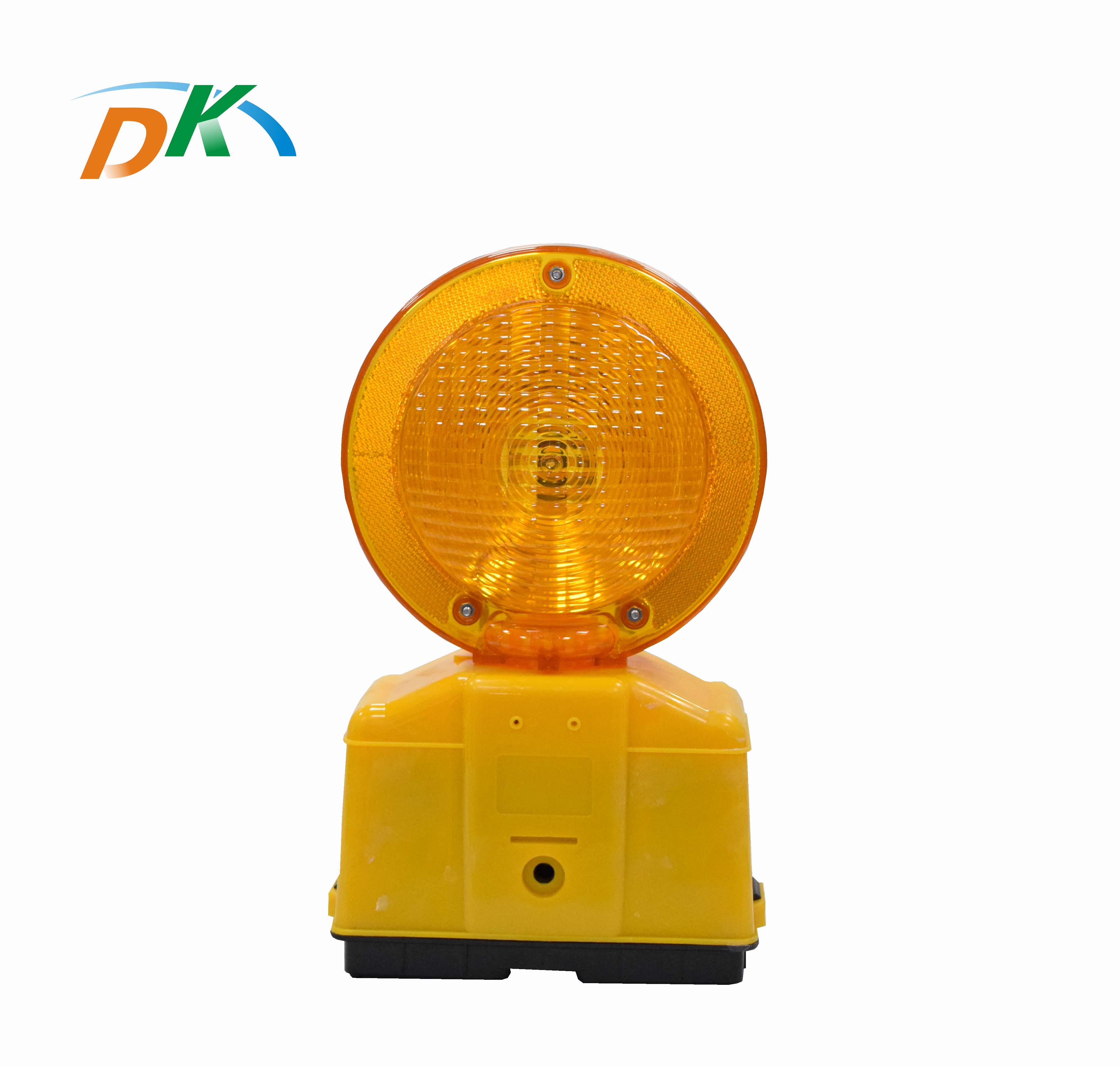 DK LED waterproof PC material solar led traffic road barricade strobe light