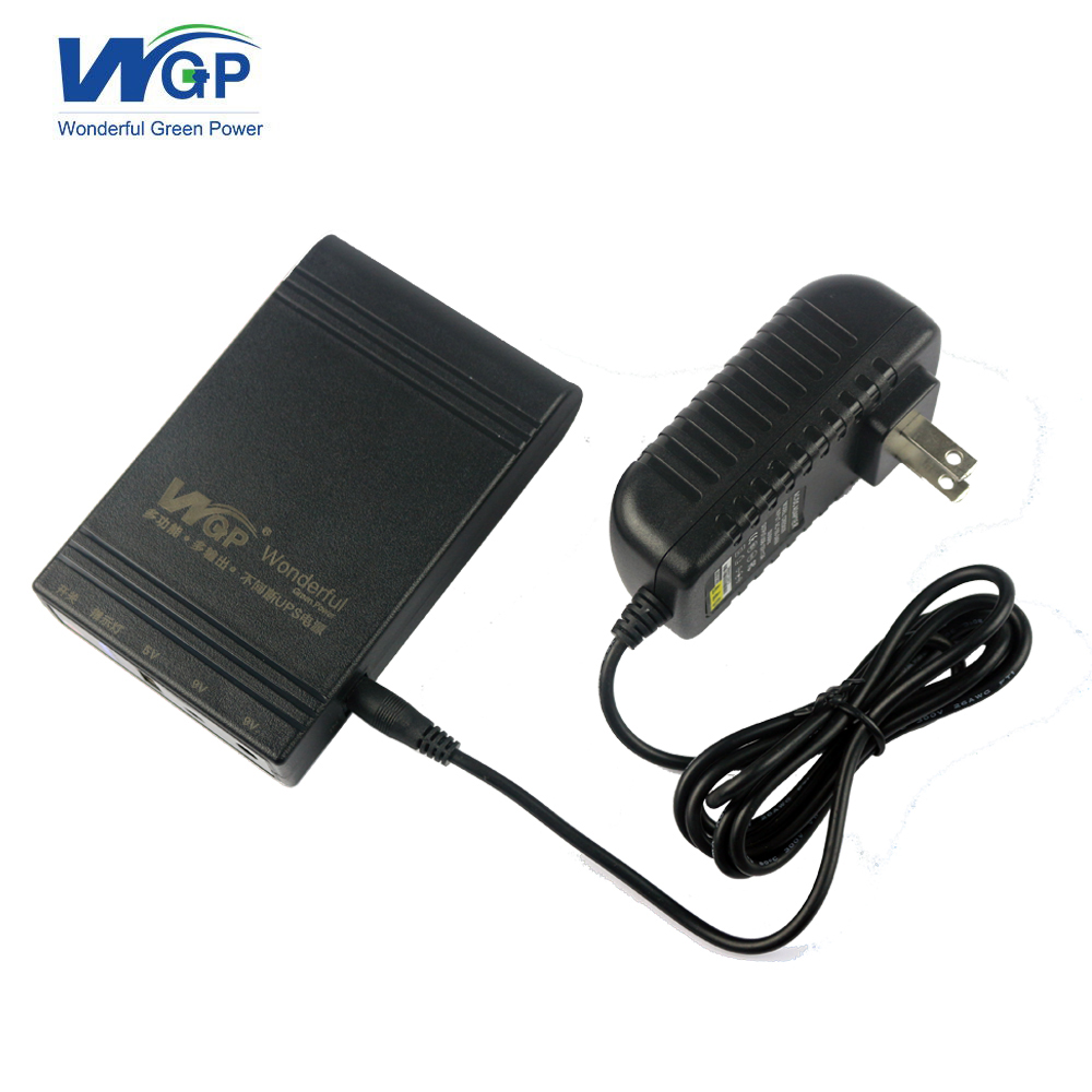 hot selling power bank ups IP camera monitor used portable mini dc ups 12V 9V 5V outputs for wifi router adsl modem