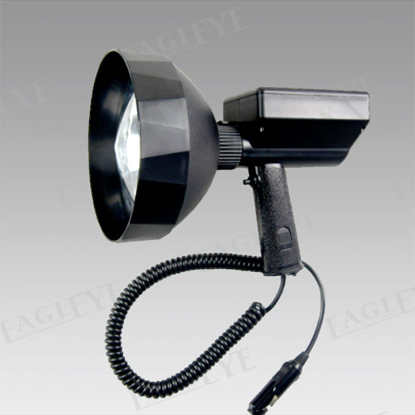 150/175/240mm Rechargeable handheld Searchlight,Super Bright 100W HID Hunting Spotlight For Marine Military,holfing hunting lamp