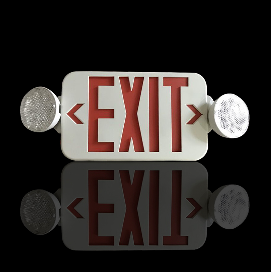 Newest North American standard exit sign combo led emergency light