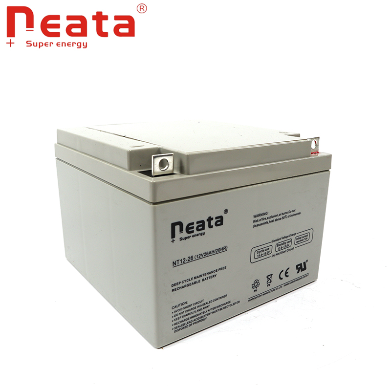 Long life rechargeable 12V26ah sealed lead acid  battery in solar storage battery