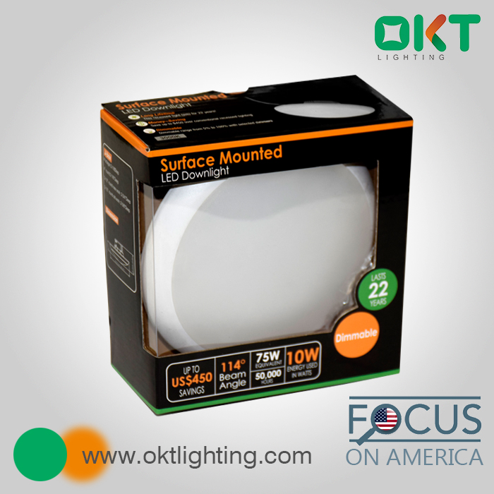 Only focus on USA and CA Market 4inch 10w led surface mount downlight