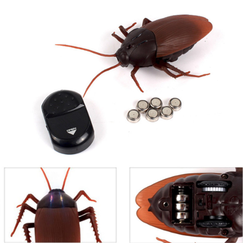 Hot Sale Remote Control Infrared Insect Cockroach Scary Joke Toy Halloween Gift