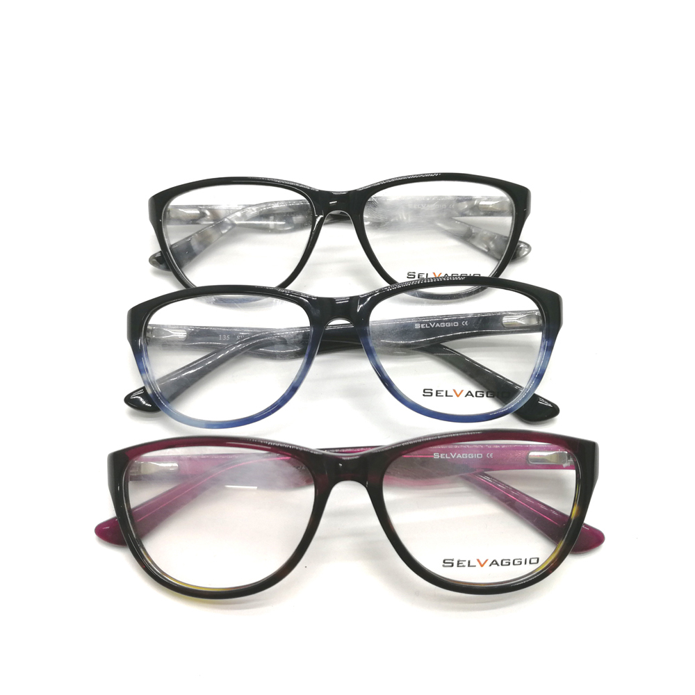 Europe America new style acetate glasses optical frame women eyewear frame