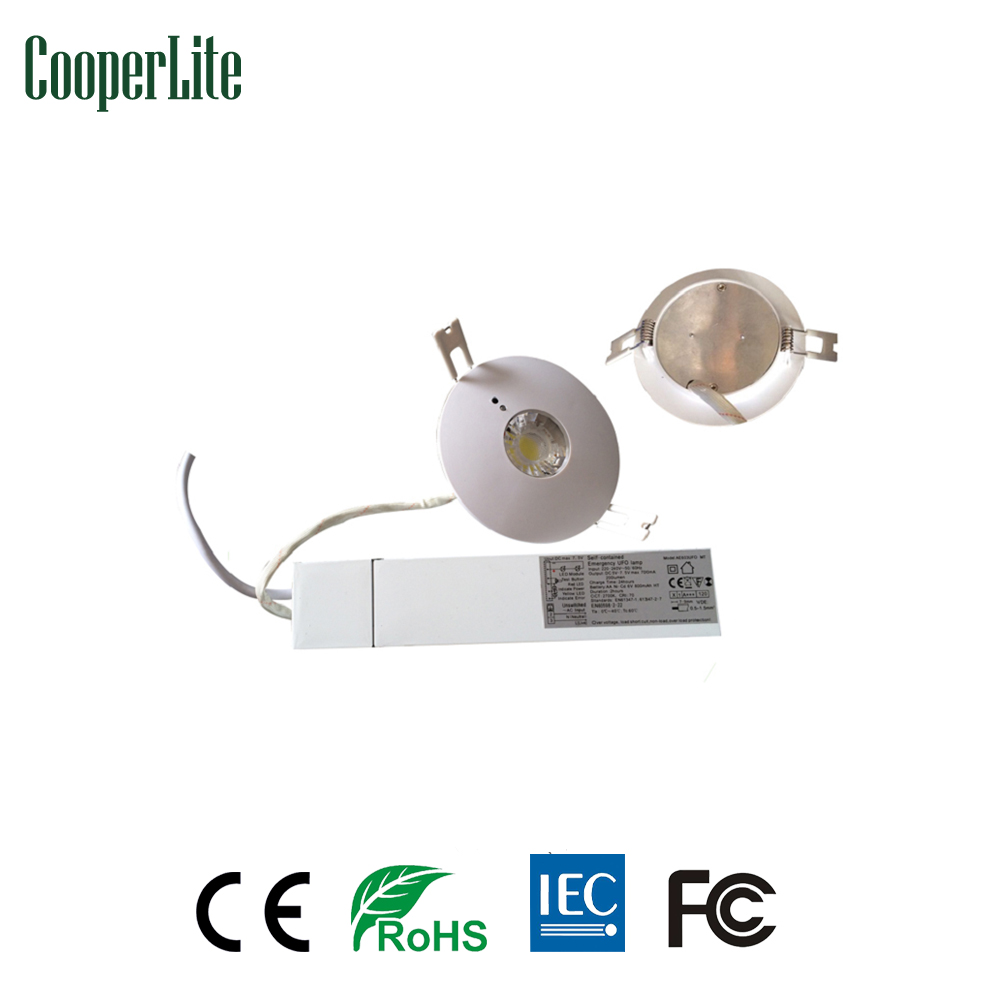 CooperLite 3W Recessed LED Rechargeable Ceiling Emergency Light