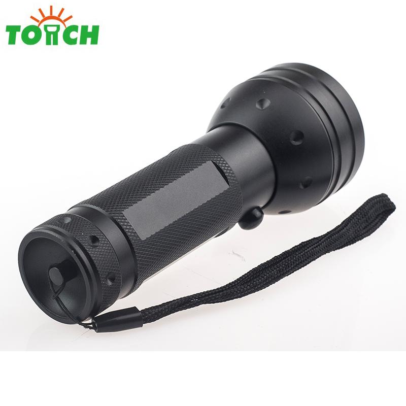 Yiwu item High power 365nm uv led flashlight 51 led black torch light