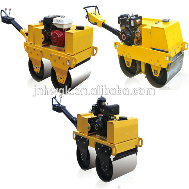 Asphalt and concrete road roller / single drum vibration compact road machine