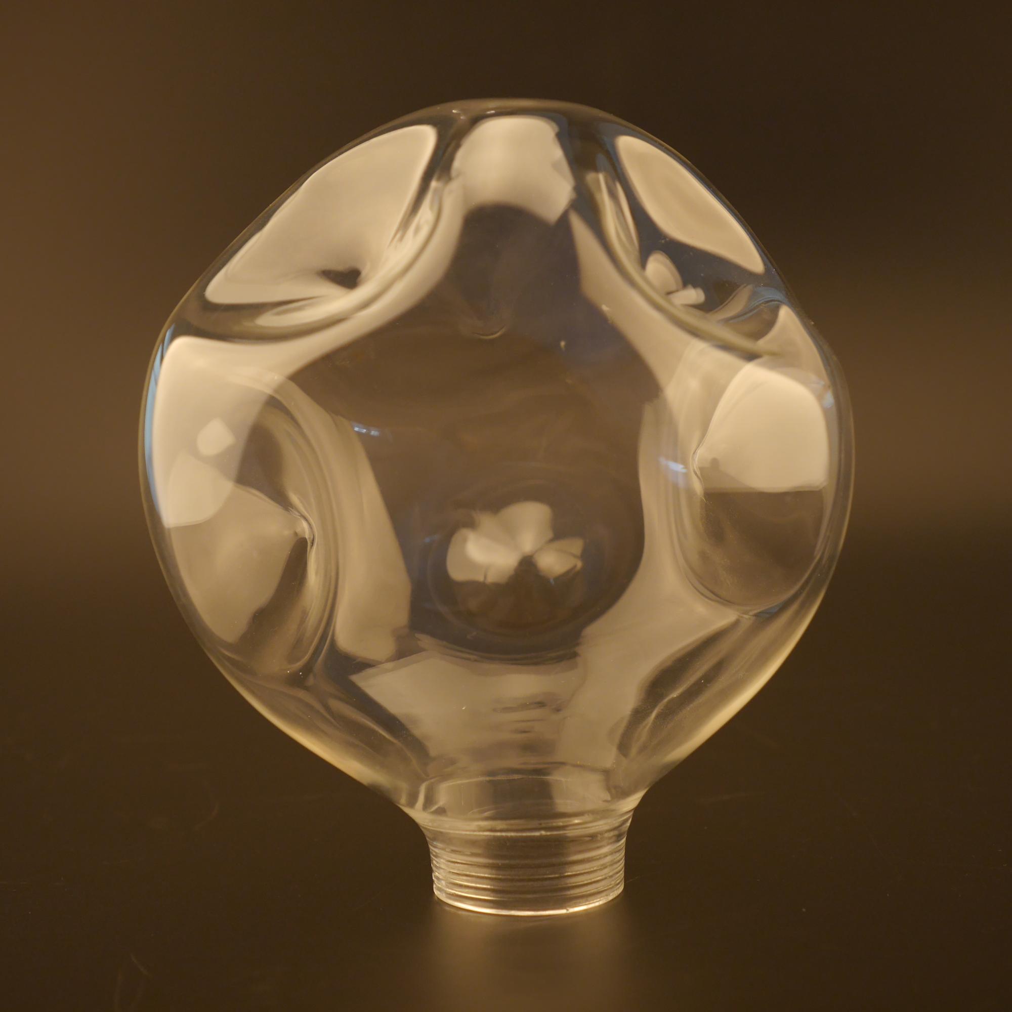 High Quality Shaped Customized Hand Blown Hanging Clear Borosilicate Glass Earth Globe