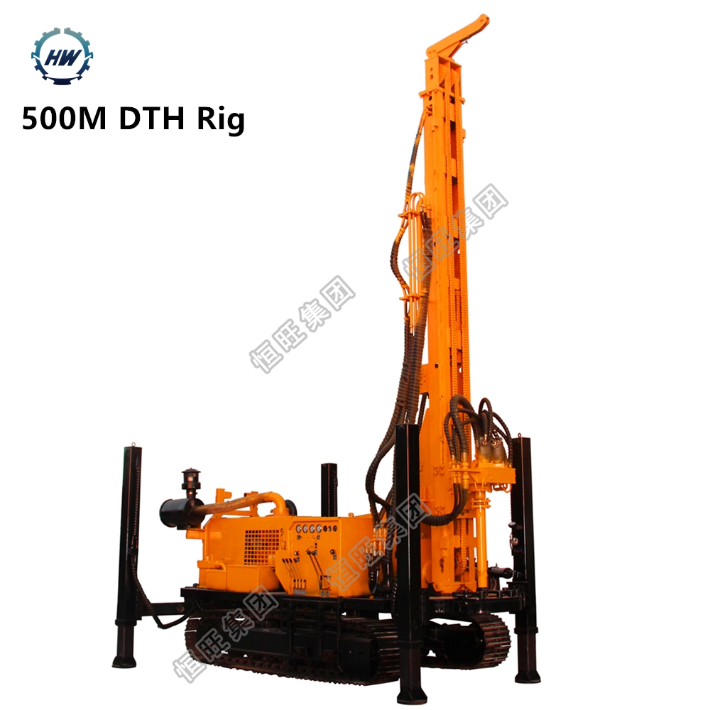 High efficiency Full range well drill Crawler DTH Pneumatic drilling rig