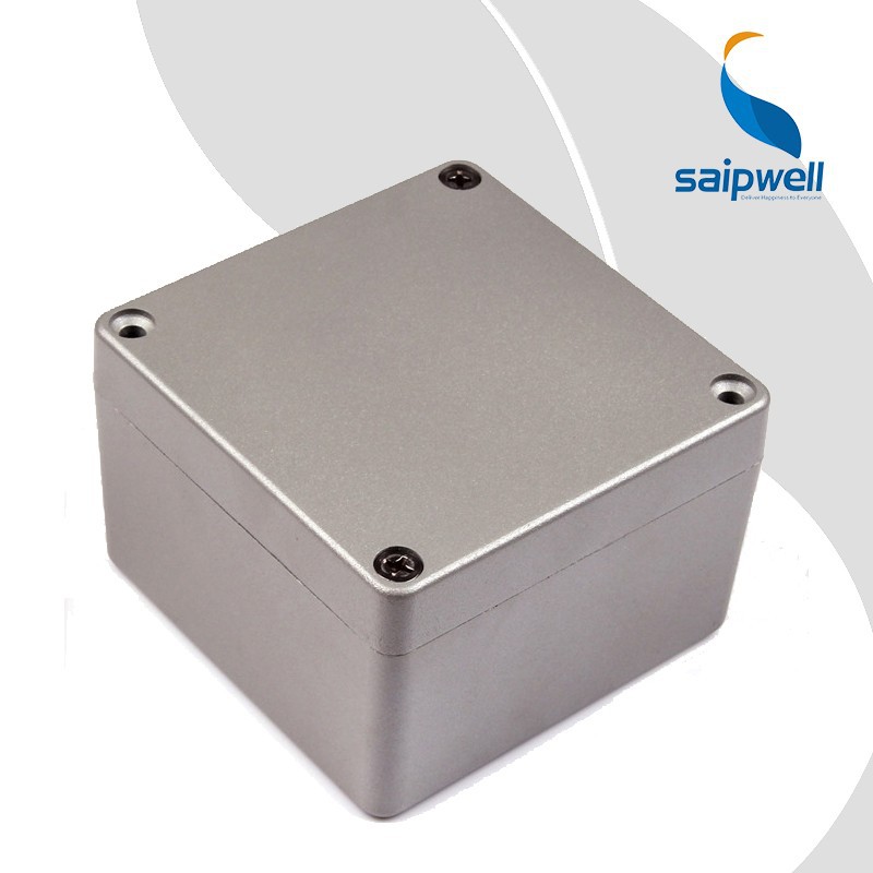 SAIP/SAIPWELL 120*120*82 Electronic Use Project Enclosure IP66 Protection Level Diecast Aluminum Box