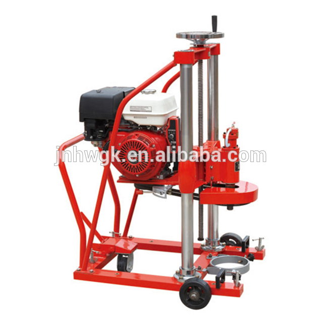 Petrol core drilling machine for asphalt pavement drilling