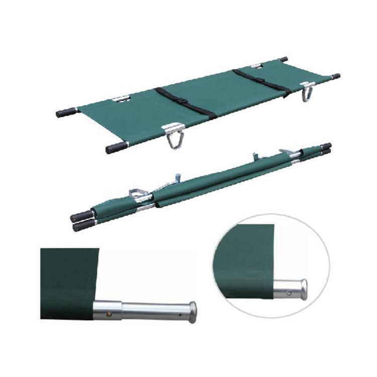 Aluminium alloy patient transfer canvas stretcher for sale folding emergency ambulance device