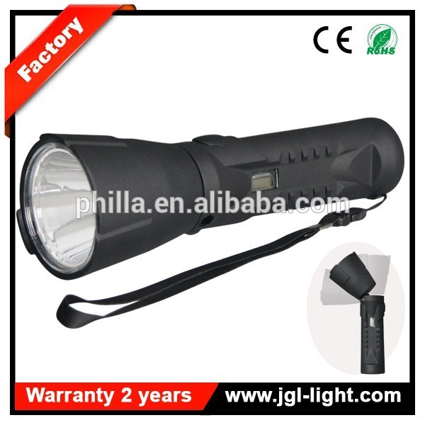 OUTDOOR LED LIGHTING 3W rechargeable military flashlight