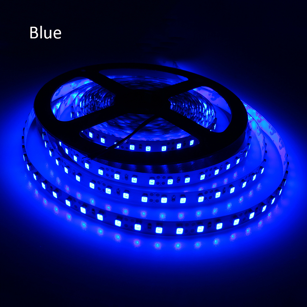 16.4ft Flexible Outdoor LED Strip Light, 300 Units SMD 2835 LED 12V DC Non-waterproof 365nm UV LED Strip Tape Ribbon